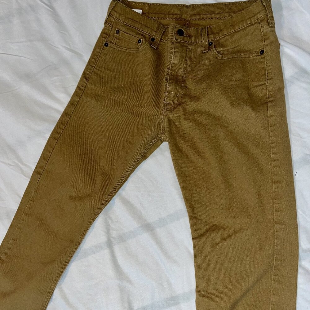 Levi 513 Straight Leg Mens Khaki